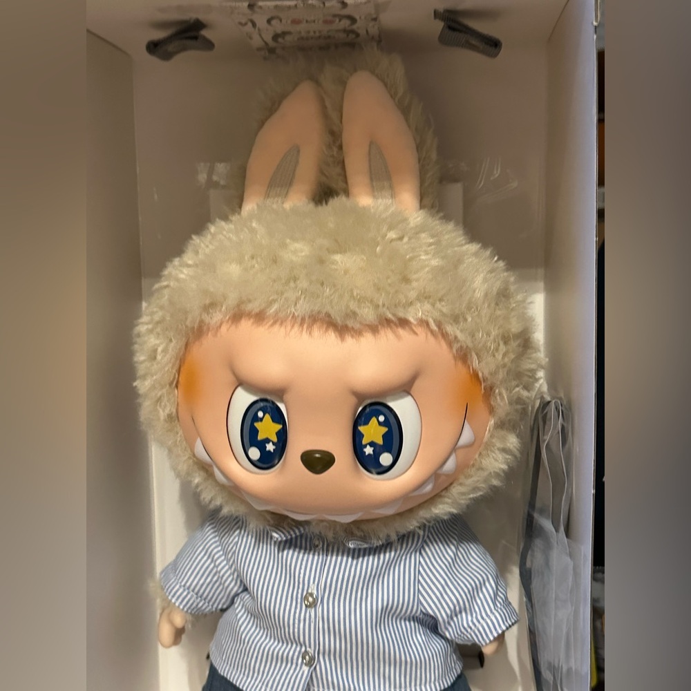 Cute labubu 37cm Plush flip with me